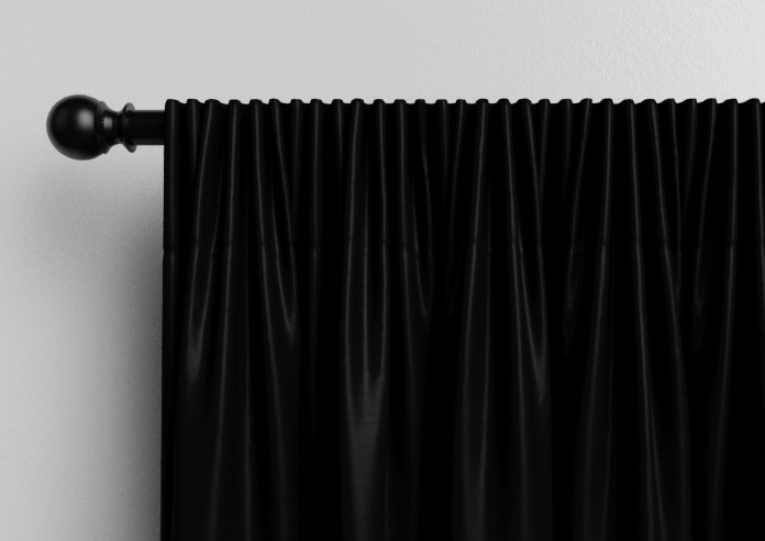 Shima Faux Silk, Ebony - Made to Measure Curtains - Image 9